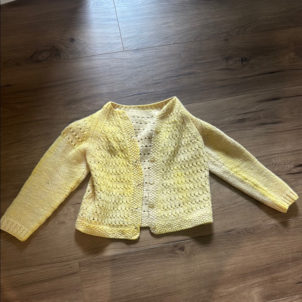 Yellow Knit Women's Sweater